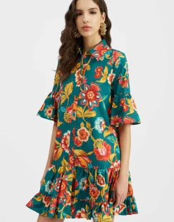 Choux DressHottie Emerald in Summer Poplin