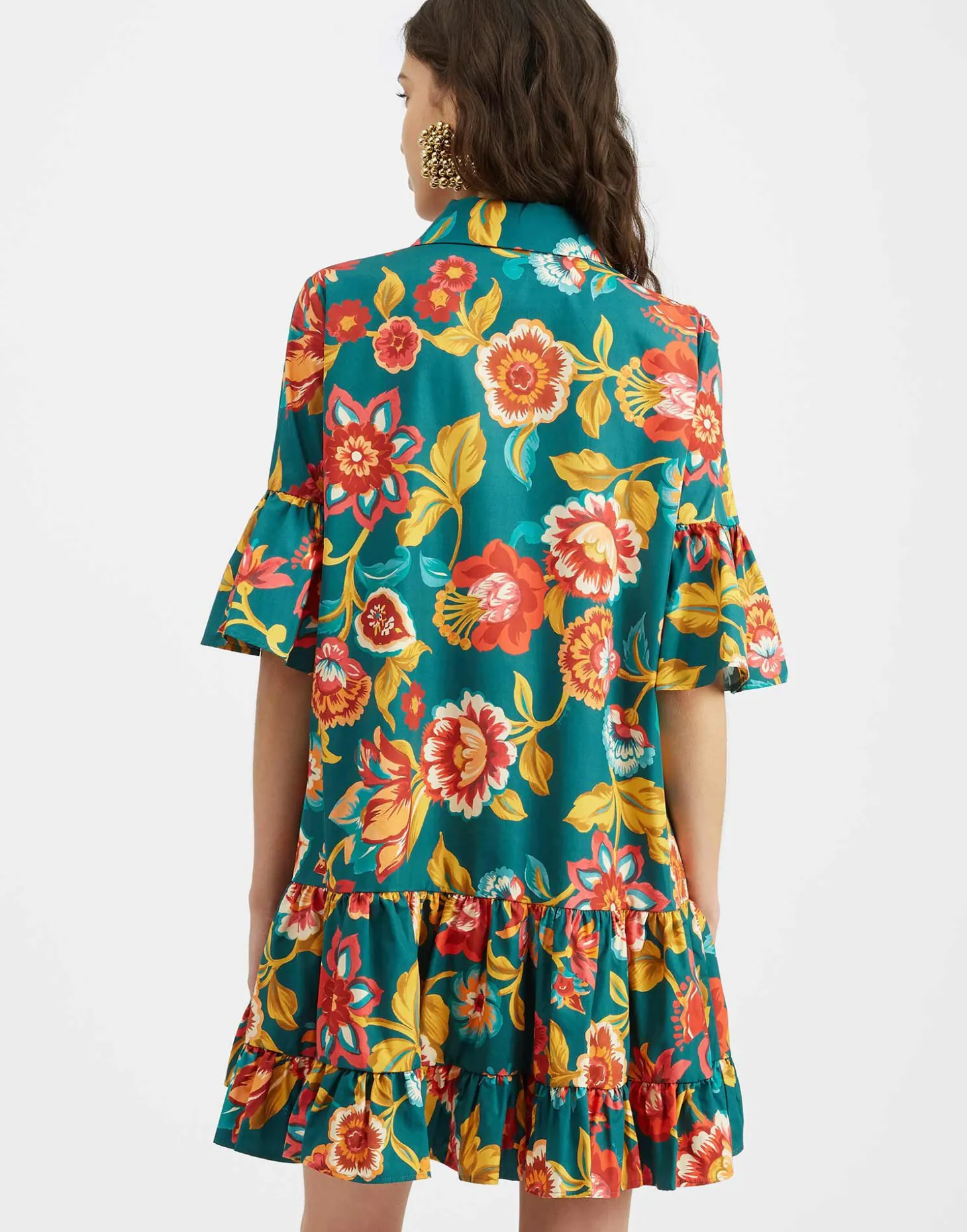 Choux DressHottie Emerald in Summer Poplin