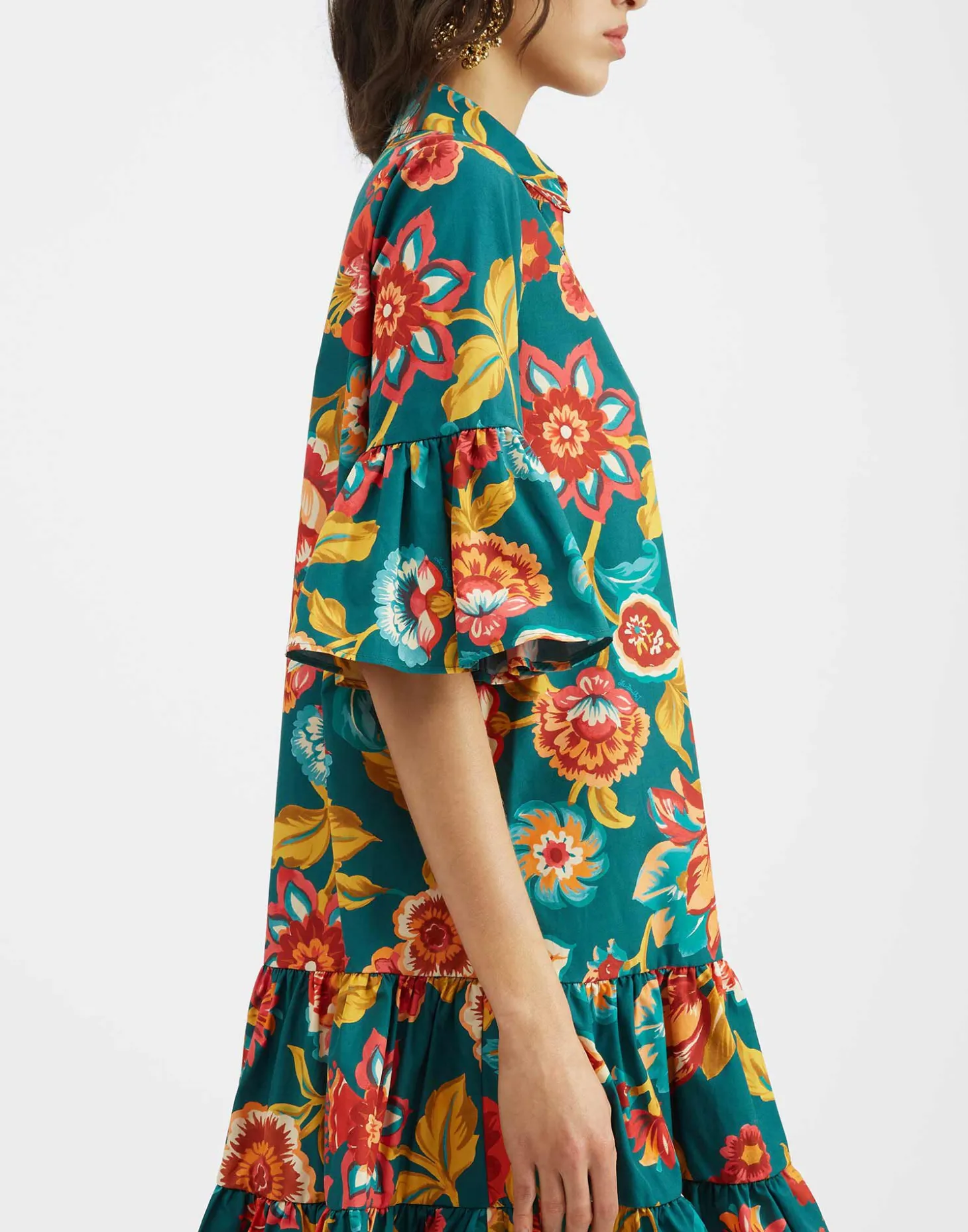 Choux DressHottie Emerald in Summer Poplin