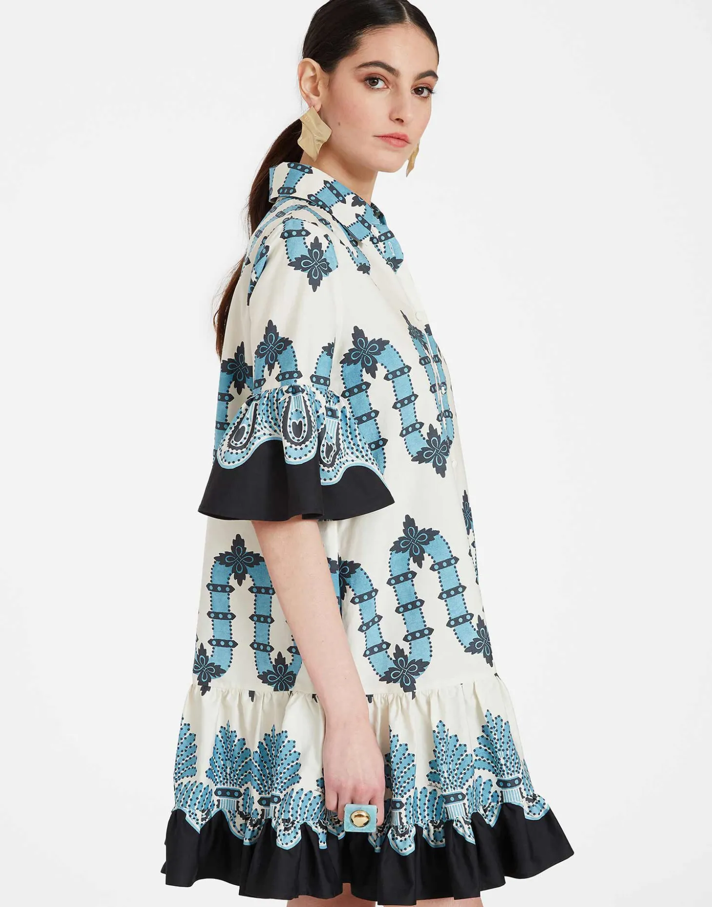 Choux DressScirocco Placée Ivory in Summer Poplin