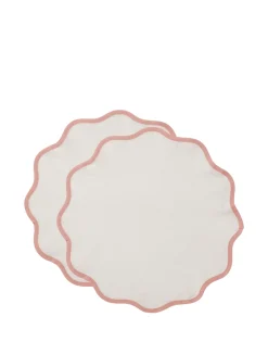 Cloud Placemat Set of 2Pink in Cotton