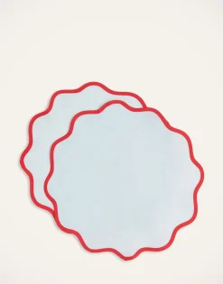 Cloud Placemat Set of 2Rainbow Celeste in Linen