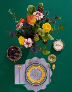 Cloud Placemat Set Of 2Rainbow Lilac in Linen