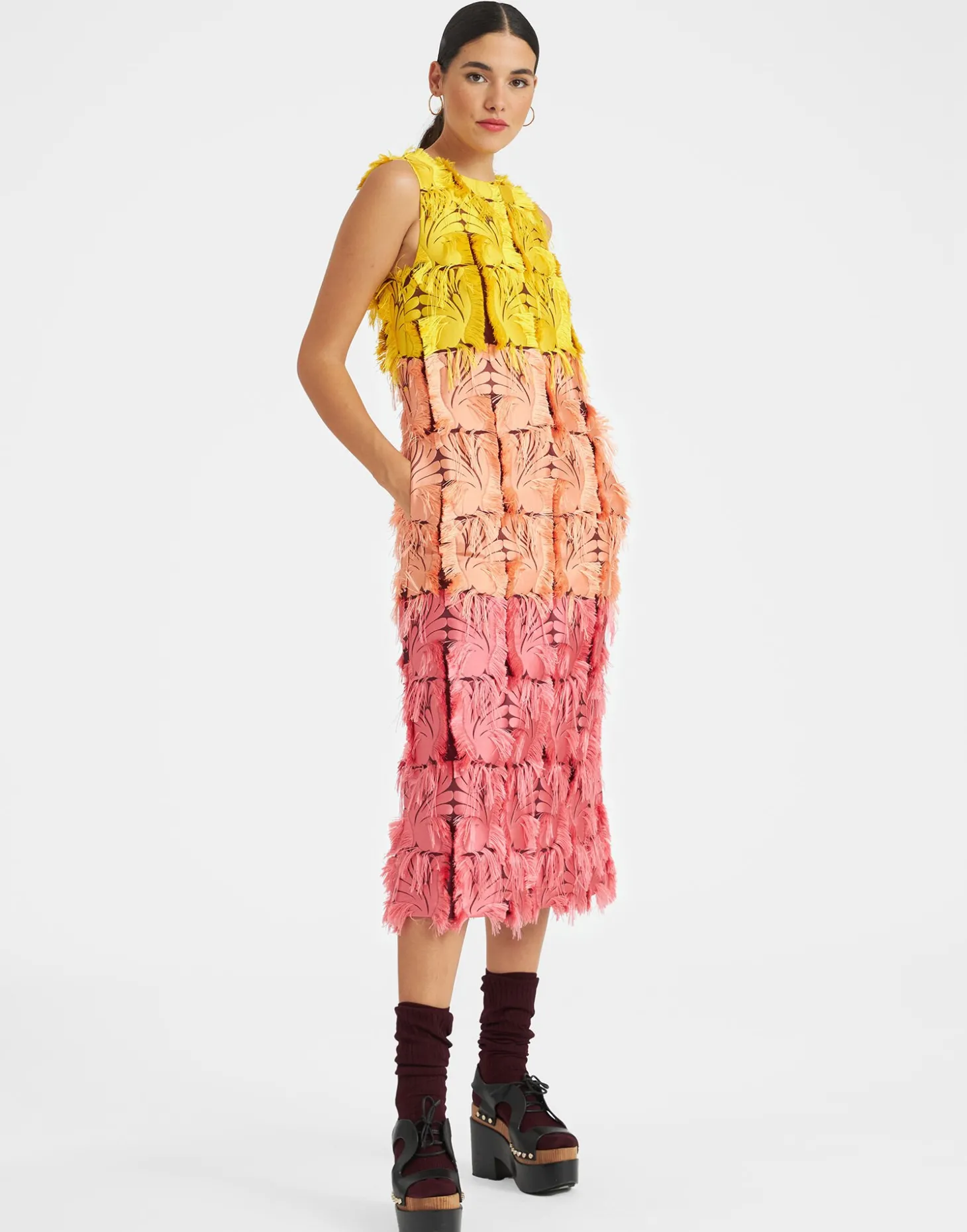 Column DressJacquard Multicolor in Jacquard