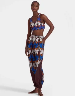 Court PantsAli Chocolate in Nylon