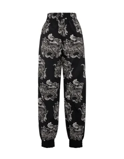 Court PantsCrazy Tigers Black & White in Nylon