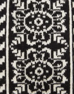 Cozy CardiganBlack / White in Merino Wool