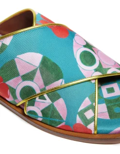 Criss-Cross SandalsNectar in Twill