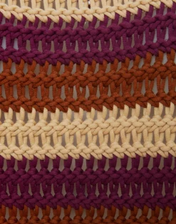 Crop SweaterMulticolor Ivory in Cable Chain