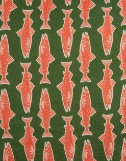 Cushion (45X45)Como Fish Green in Cotton Honan