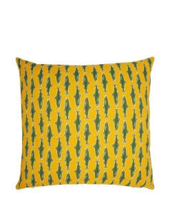 Cushion (45X45)Como Fish Yellow in Cotton Honan