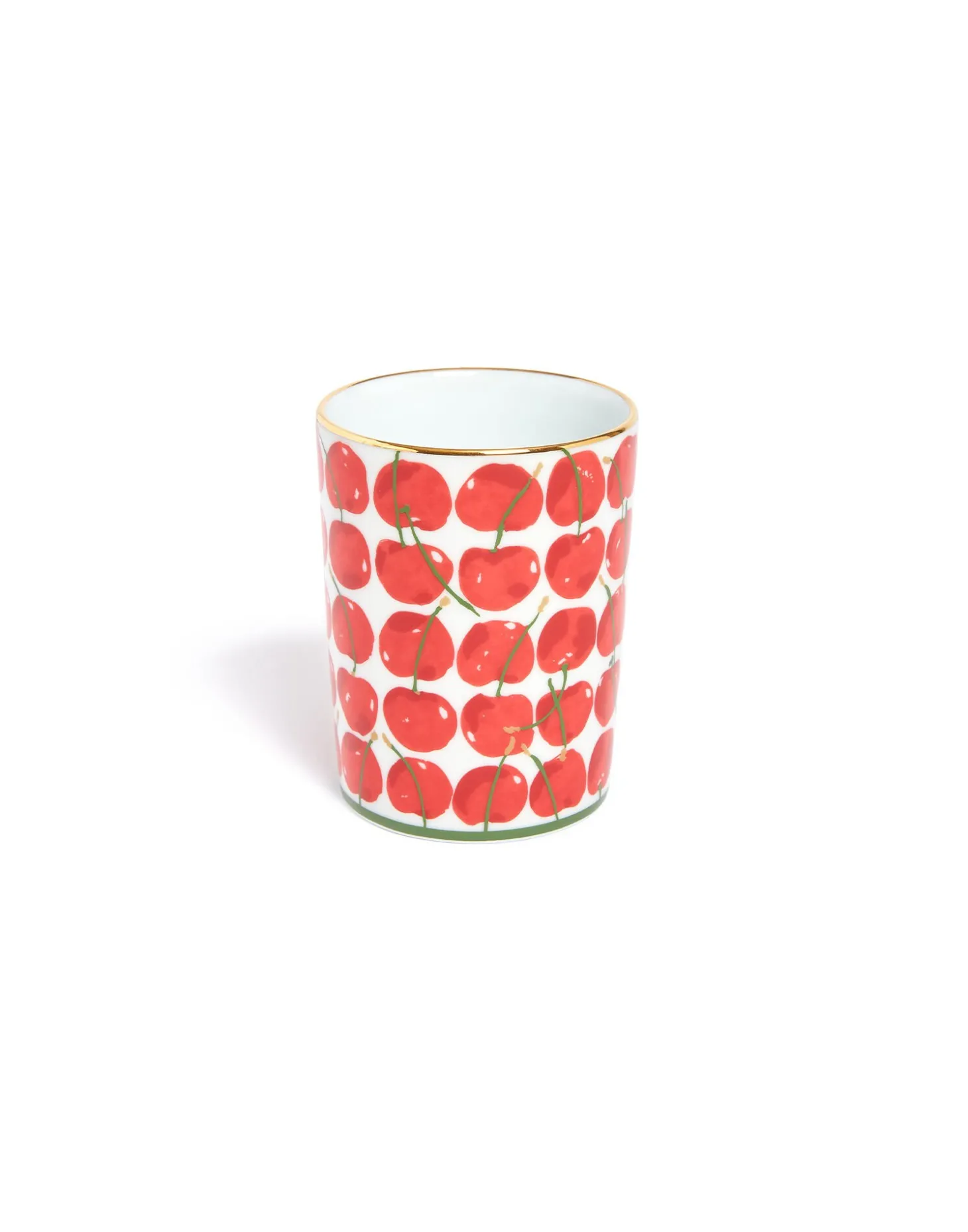 Decorative CupCherries Ivory in Porcelain