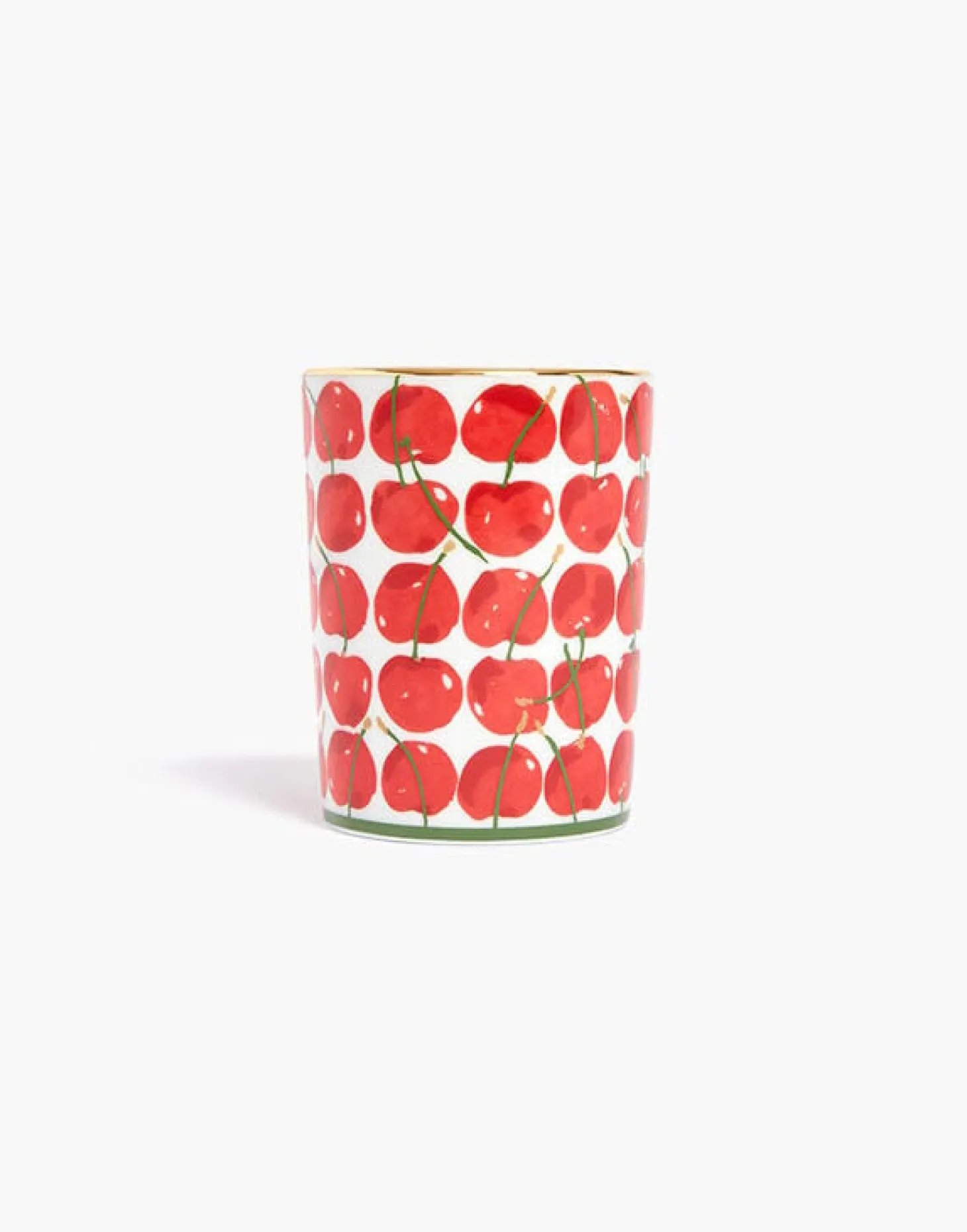 Decorative CupCherries Ivory in Porcelain