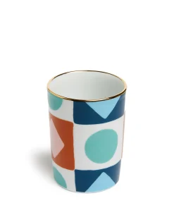 Decorative CupDiamond Dots in Porcelain