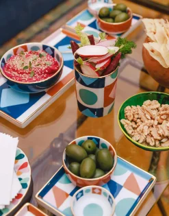 Decorative CupDiamond Dots in Porcelain