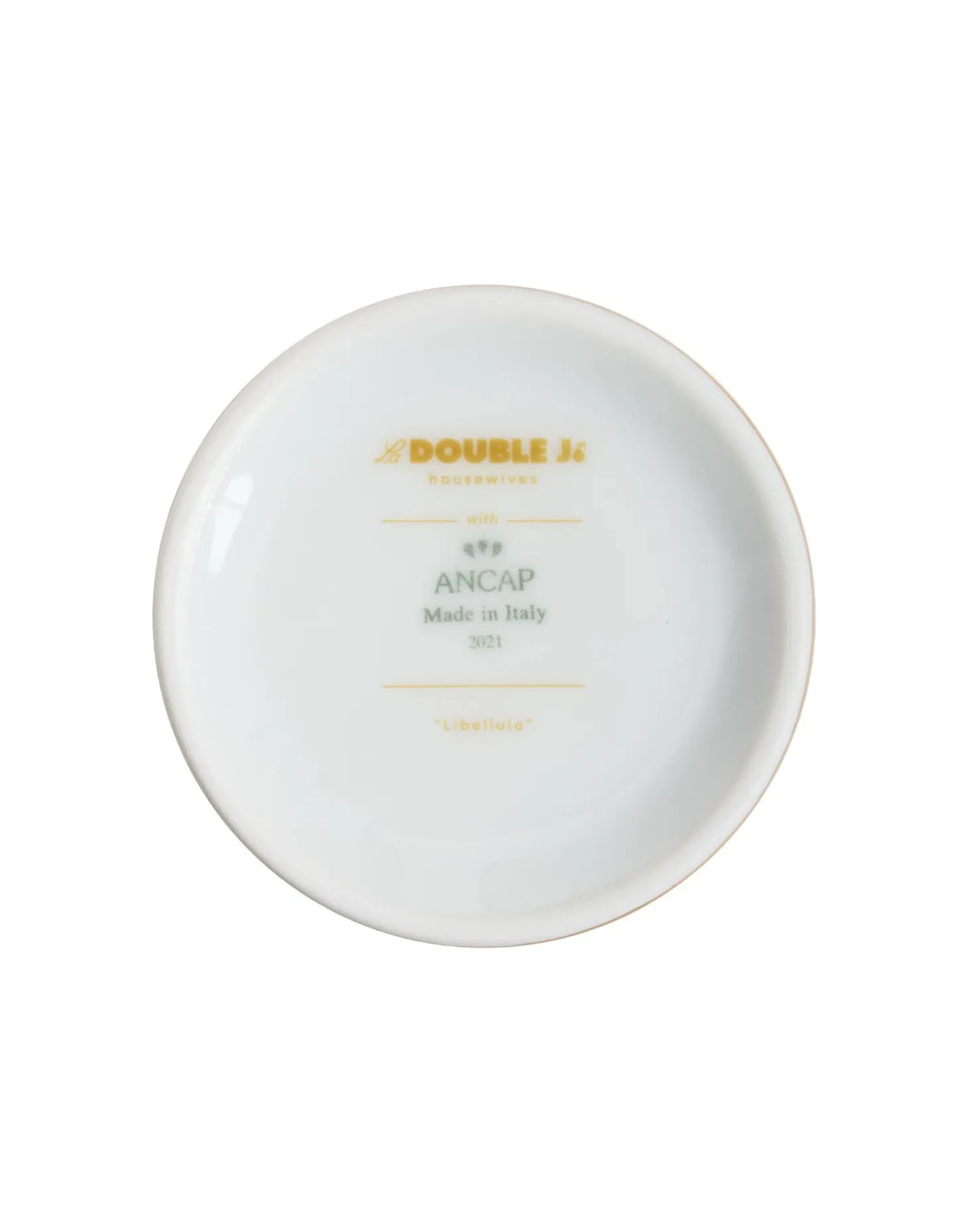 Decorative CupLibellula Green in Porcelain