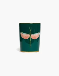 Decorative CupLibellula Green in Porcelain