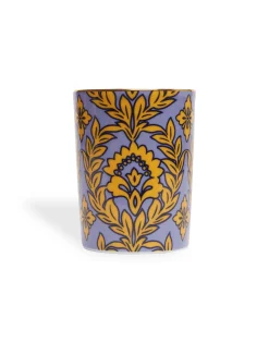 Decorative CupViolet Garland in Porcelain