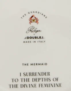 Decorative PlateThe Mermaid Bordeaux in Porcelain