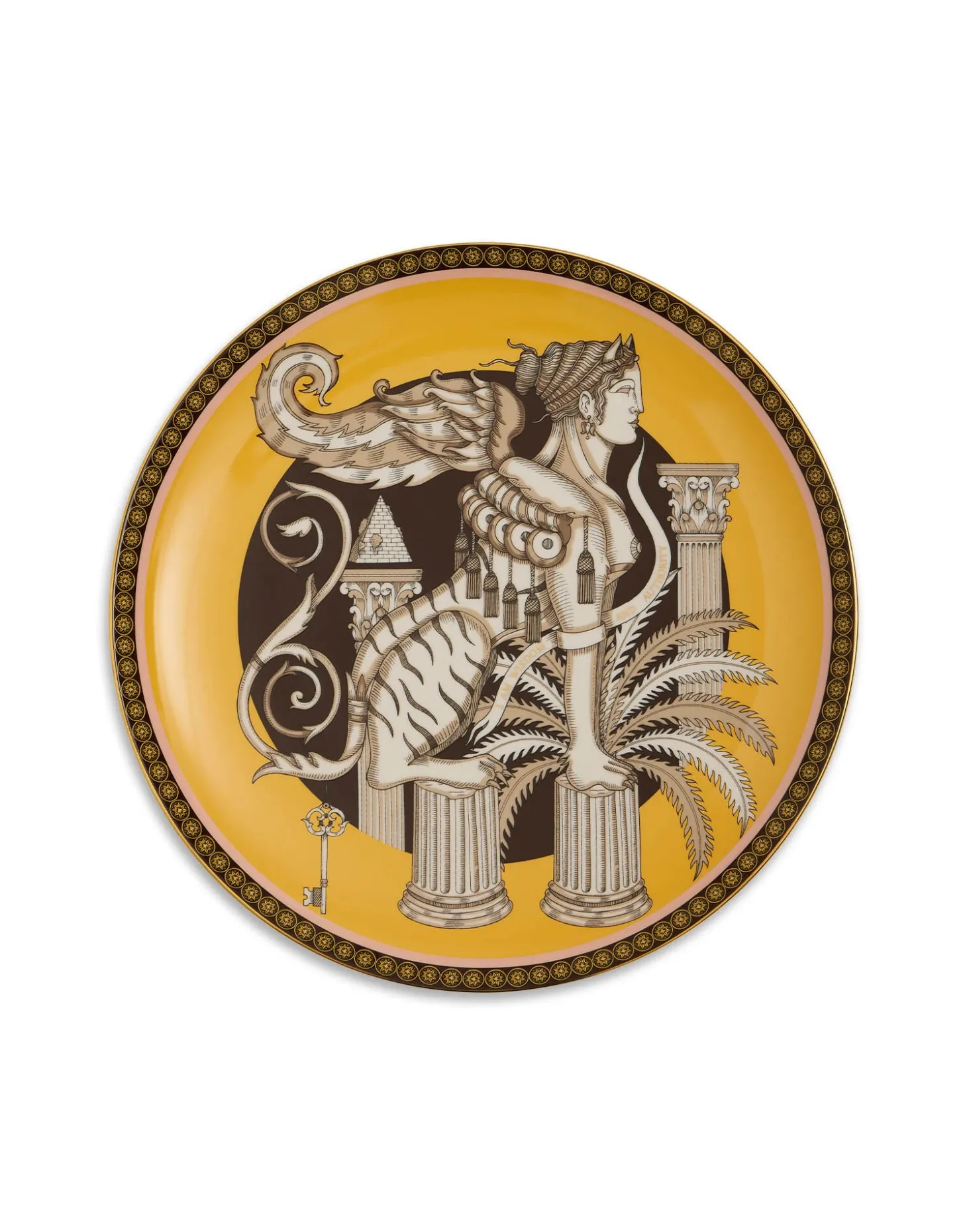 Decorative PlateThe Sphynx Saffron in Porcelain