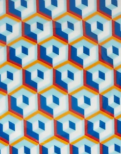 Dessert Plate Set of 2Cubi Blu in Porcelain