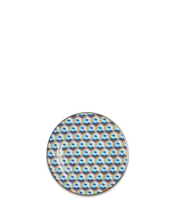 Dessert Plate Set of 2Cubi Blu in Porcelain