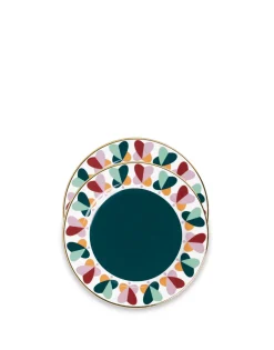 Dessert Plate Set of 2Farfalle Ring in Porcelain