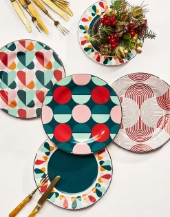 Dessert Plate Set of 2Sfere in Porcelain