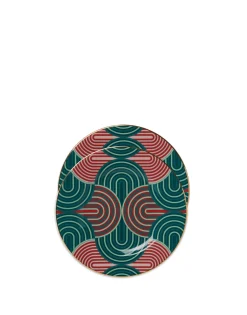 Dessert Plate Set of 2Slinky Verde in Porcelain