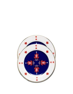 Dessert Plate Set of 2Stefan in Porcelain