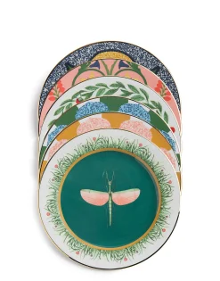 Dessert Plate Set of 6Various Prints