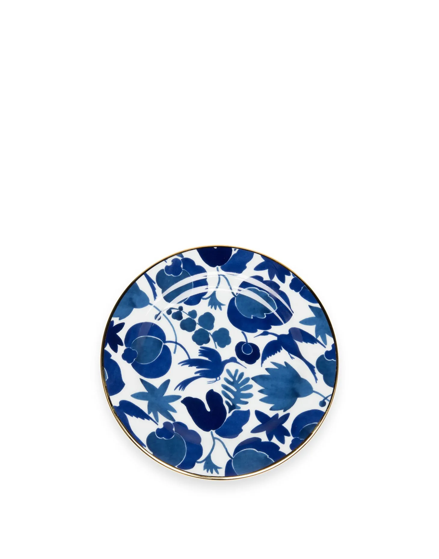 Dessert Plate Set of 2Wildbird Blu/Bianco in Porcelain