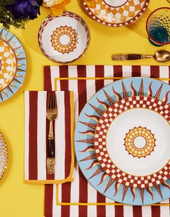 Dessert Plates Set Of 2Apollo Brick in Porcelain