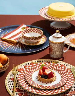 Dessert Plates Set Of 2Apollo Brick in Porcelain