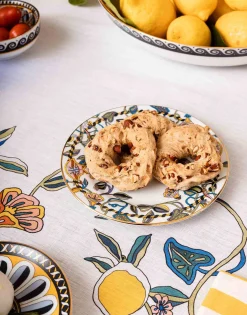 Dessert Plates Set Of 2Borboni White in Porcellain