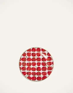 Dessert Plates Set Of 2Cherries Avorio in Porcelain