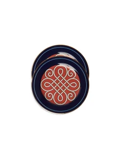 Dessert Plates Set Of 2Cortile Blue in Porcelain