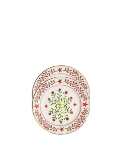 Dessert Plates Set of 2Eye Vines in Porcelain