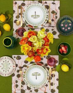 Dessert Plates Set of 2Eye Vines in Porcelain