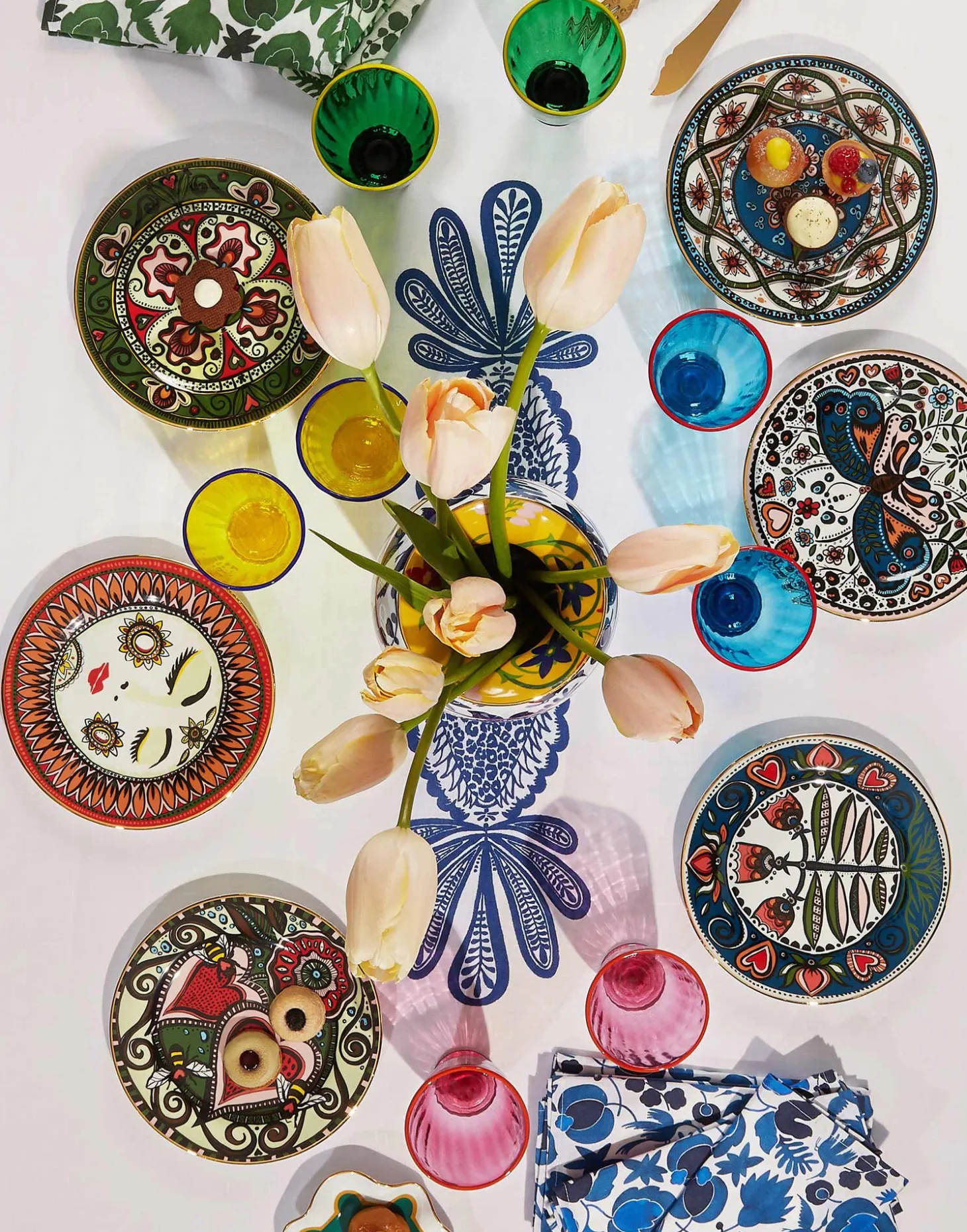 Dessert Plates Set Of 6Laduree Mix in Porcelain