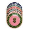Dessert Plates Set Of 6Pineapple Mix in Porcelain