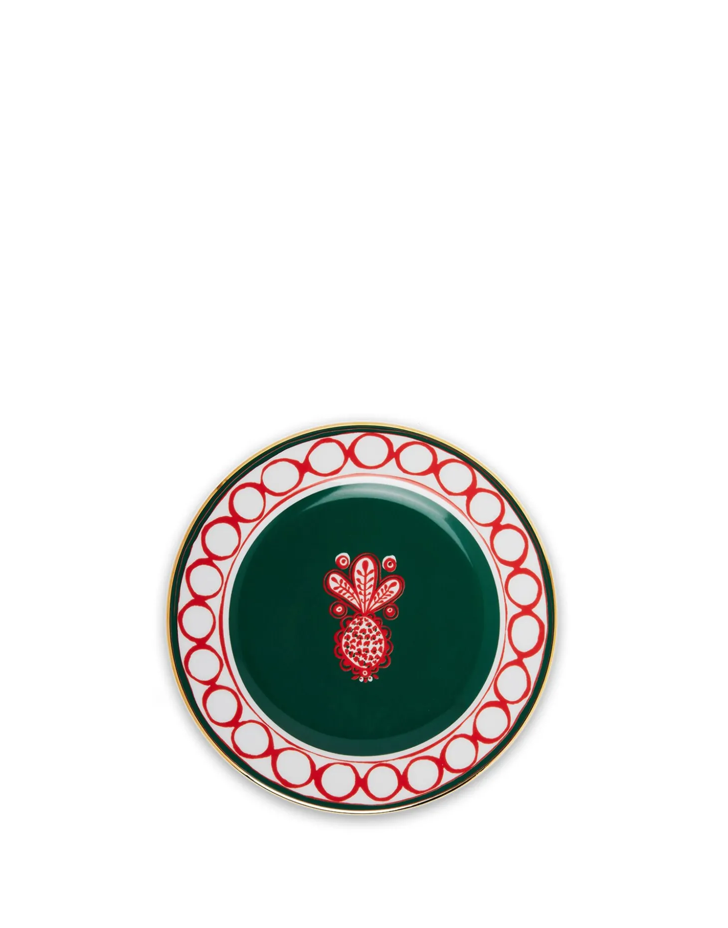 Dessert Plates Set Of 6Pineapple Mix in Porcelain