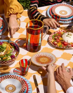 Dessert Plates Set Of 4Solar Multicolor in Porcelain