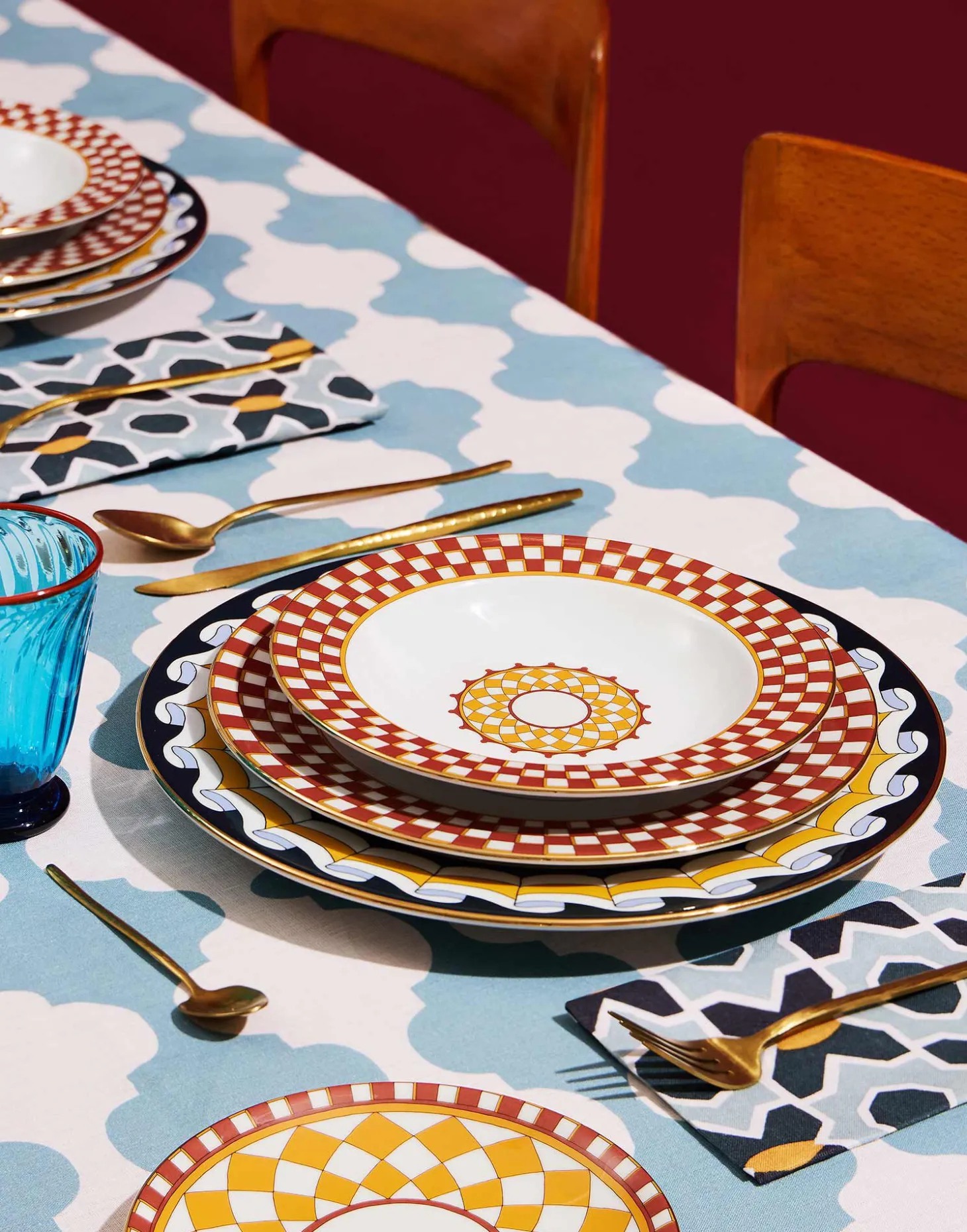 Dinner Plates Set Of 2Apollo Brick in Porcelain