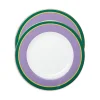 Dinner Plates Set Of 2Rainbow Viola in Porcelain