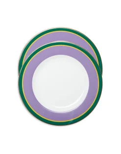 Dinner Plates Set Of 2Rainbow Viola in Porcelain