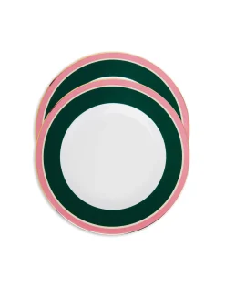 Dinner Plates Set Of 2Rainbow Verde in Porcelain