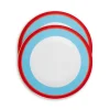 Dinner Plates Set Of 2Rainbow Azure in Porcelain