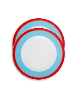Dinner Plates Set Of 2Rainbow Azure in Porcelain