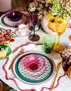 Dinner Plates Set Of 2Rainbow Verde in Porcelain